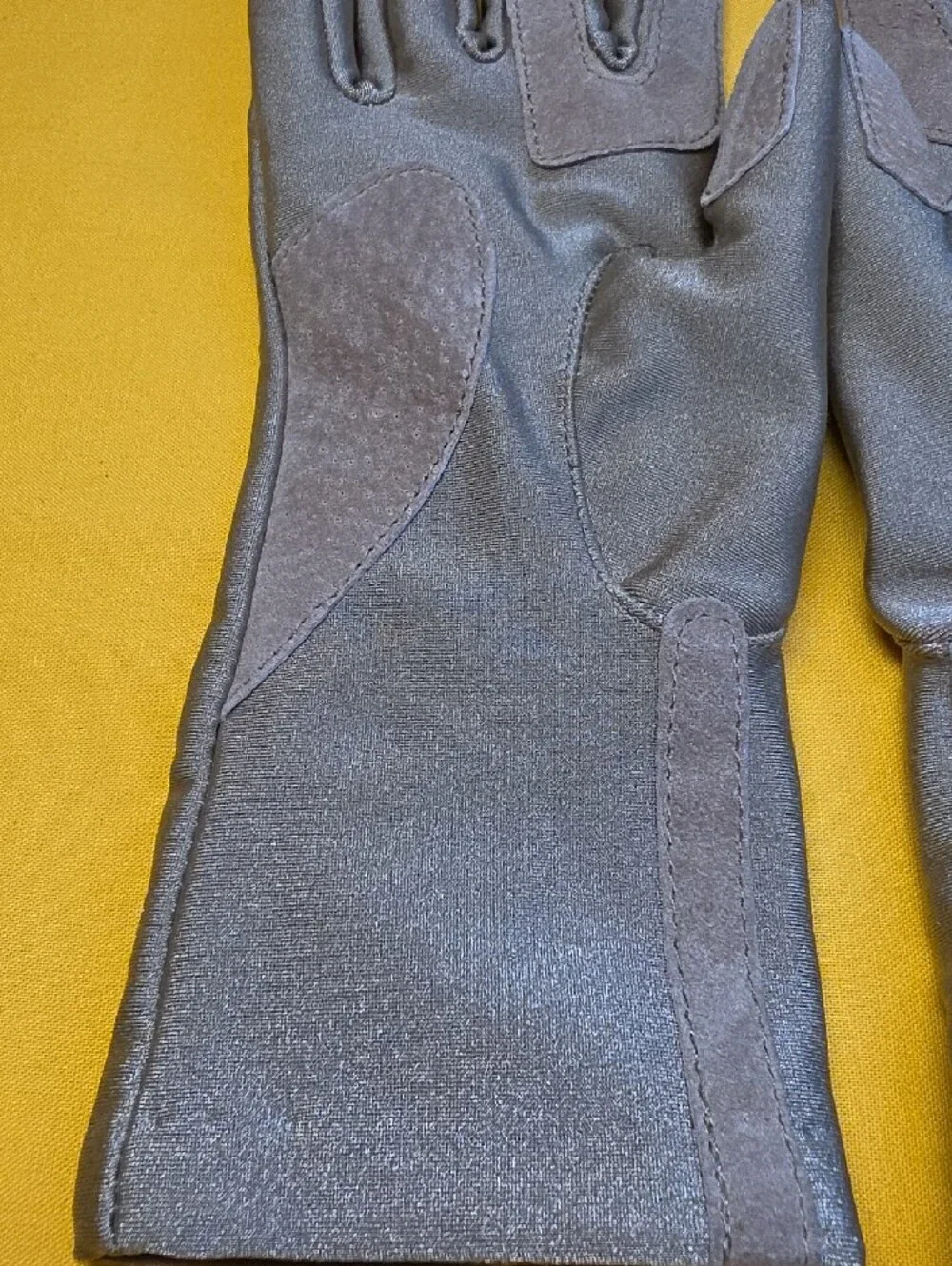 Isotoner Women's Spandex Winter Gloves with Leather Accents - One Size Fits Most